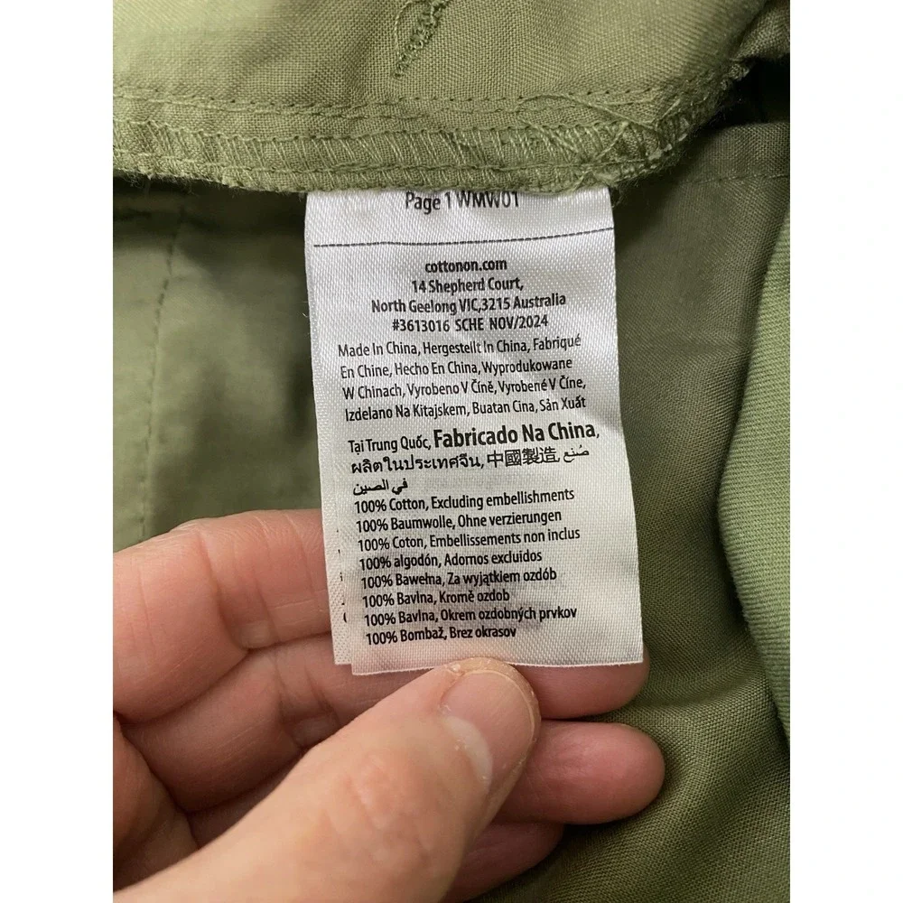Cotton On Size 32 Green Classic Cargo Bermuda Shorts - Picture 6 of 7